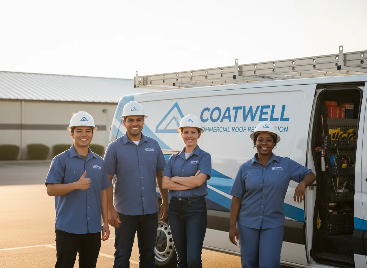 Commercial roof coating company in Amboy, MN