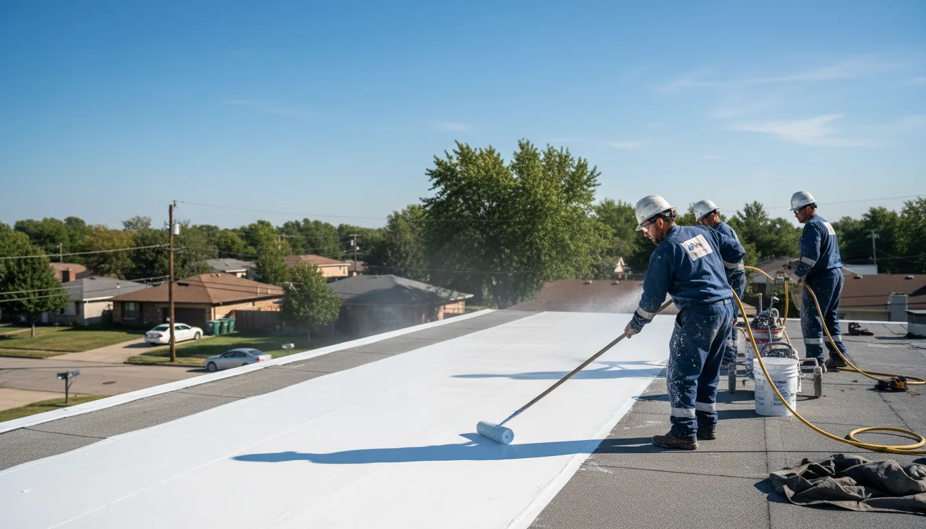 Commercial roof coating in Amboy, MN near me